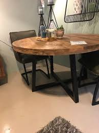 mango tafel industrieel rond tafel industrieel gezellig huis diy eettafel