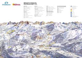 Val di fassa ski trail map downloads. Skimap Di Val Di Fiemme Obereggen Impianti Moderni E Piste Sempre Perfette