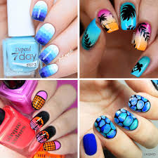 Perfect nail art for the club, for summer, for anything hot! 12 Beach Nail Designs To Try This Weekend