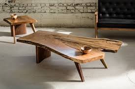 Live Edge Coffee Table Walnut Mid Century Nakashima Style Etsy In 2020 Live Edge Coffee Table Coffee Table Slab Table Live Edge