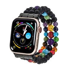 Maybe you would like to learn more about one of these? Black Lulu Wrap Beaded Apple Watch Band Tinoband