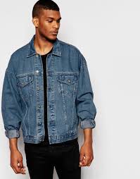 Asos Oversized Denim Jacket In Dark Blue Wash At Asos Com Chaquetas Chanel