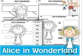 Alice In Wonderland Worksheets Pack Alice In Wonderland Alice In Wonderland Book Fairy Tale Activities