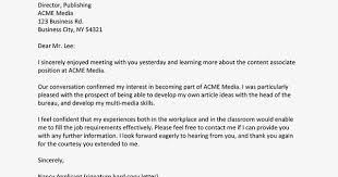 A job interview gives you the chance to position yourself as a strong candidate for the role. Screenshot Of A Job Interview Thank You Letter Sample Interview Thank You Interview Thank You Letter Letter After Interview