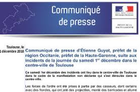 Pour les articles homonymes, voir jep. Incidents Du 1 12 2018 A Toulouse Communique Du Prefet Actualites Accueil Les Services De L Etat En Haute Garonne