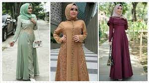 Inspirasi model dress brokat kondangan terbaru youtube 40 ide model dress pesta modern terbaik 2017 ragam fashion 50+ model baju brokat muslim: 15 Model Baju Gamis Brokat Pesta Muslimah Terbaru 2019 2020 Youtube