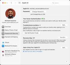 Launch the settings app and tap the apple id menu to access more. Change Password Security Preferences For Your Apple Id On Mac Apple Support