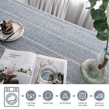 Choose from contactless same day delivery, drive up and more. Ostepdecor Round Tablecloth Round Table Cloth Cotton Linen Tablecloths Table Cover For Kitchen Dinning Room Party Round 60 Inch Dia Blue Pricepulse