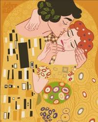 El Beso De Gustav Klimt Visto Por Dobresztuki En 2020 Klimt Klimt El Beso Gustav Klimt