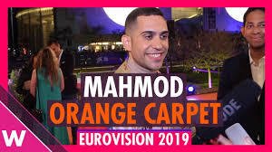 Mahmood's song is a sad one about a father's preoccupation with money (image: Mahmood Italy Eurovision 2019 Red Orange Carpet Opening Ceremony Youtube