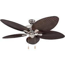 In stock (1) add to cart! Ecosure Abaco Brushed Nickel 52 Inch Ceiling Fan With Palm Leaf Blades And Remote Control Walmart Com Walmart Com