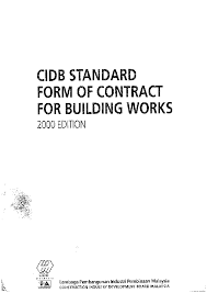 Cidb is mandated to develop standard forms of construction agreements and contracts. Pdf Cidb Standard Form Of Contract Part 1 Adzura Wawaprimjh Academia Edu