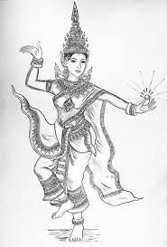 Mony Mekola - the beautiful Apsara Dancer, painted by Mr Tola - Picture of  Casa Aria, Pizzeria Lounge, Phnom Penh - Tripadvisor