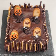 Gateau Cimetiere Recette Gateau Halloween Facile Gateau Cimetiere Halloween Gateau Halloween