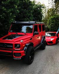 Red And Black Mercedes Car Lux Cars Mercedes G