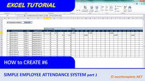 Simply enter the month and year required at the top of the attendance sheet, together with your class details. How To Create A Simple Excel Employee Attendance Tracker Spreadsheet Youtube