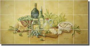 tuscan kitchen ceramic tile mural
