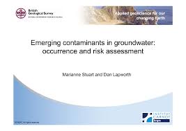 Emerging contaminants in groundwater: occurrence and risk assessment
