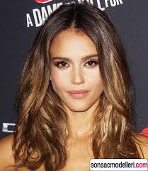 Findik Kabugu Hair Colors And Hazelnut Shell Hair Models Jessica Alba Rengarenk Sac Kumral Saclar