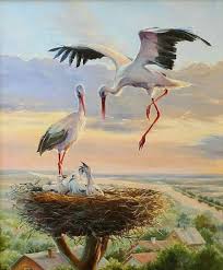 Ajinda Adli Kullanicinin Birds Cranes Egrets And Herons Panosundaki Pin Goruntuler Ile Suluboya Sanati Tablolar Soyut Sanat