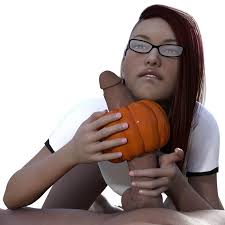 You like your head and handjob with Halloween sex toys? 3D Render