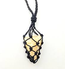 Empty Macrame Necklace Stone Holder Interchangeable Stone Etsy In 2020 Macrame Necklace Amethyst Necklace Pendant Stone Necklace