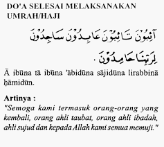 Image result for doa naik haji dan artinya