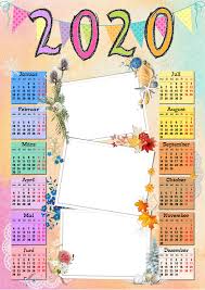 Deutsches Kalenderdesign 2020 Diy Calendar Print Calendar Calendar