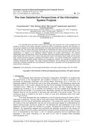 Maybe you would like to learn more about one of these? Pdf The User Satisfaction Perspectives Of The Information System Projects