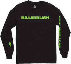 Billie eilish bucket hat dolla billie money cap eilish billion dollars hat eilish merch clothesoutfit eilish fans lovers gift idea paparattee. Amazon Com Bravado Billie Eilish Don T Smile At Me Long Sleeve Adult T Shirt Clothing