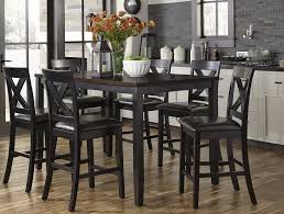 This amazing simple but lovely 7 piece dinette table set will bring warmth and style to your dining room. Thornton Ii Black And Brown 7 Piece Counter Height Dining Set 1stopbedrooms