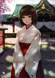 Lihat ide lainnya tentang gadis animasi, gambar anime, ilustrasi. Wallpaper Anime Girls Short Hair Brunette Brown Eyes Japanese Clothes Toy Kimono Clothing Lady Costume 1061x1500 Kejsirajbek 9646 Hd Wallpapers Wallhere