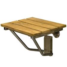Barclay Stainless Steel Teak Wall Mount Shower Seat Lowes Com Shower Seat Teak Wall Teak Shower Seat