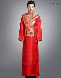At most chinese weddings, the bride will wear a traditional chinese qipao dress. Traditional Chinese Wedding Dress And Groom Wear Set Onesimplegown Com