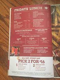 T G I Friday S Menu Prices Meal Items Details Cost Passion Fruit Tea Fridays Menu Tgif Menu