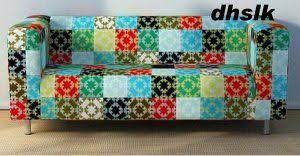 Ikea Klippan Loveseat Sofa Slipcover Cover Lappmon Patchwork Quilt Design Patchwork Sofa Slipcovered Sofa Patchwork Upholstery