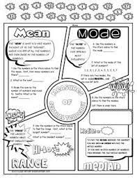Measures Of Central Tendency Fun Notes Doodle Pages Maths Activities Middle School Secondary Math Math Doodles