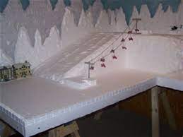 Resultado De Imagen De Christmas Village Display Platforms Styrofoam Christmas Village Display Lemax Christmas Village Diy Christmas Village
