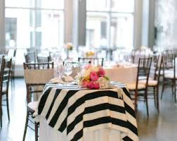 Black And White Striped Tablecloth Near Me Black And White Striped Tablecloth 1 Day Freeship Kate Etsy In 2020 White Stripes Wedding Striped Wedding Kate Spade Wedding