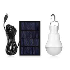 Pavlit Solar Panel Lighting Kit Dusk To Dawn Solar Powered Led Bulb Lights Kits With Solar Panel 300lm Portable Sola Solar Panel Lights Led Bulb Camping Lamp