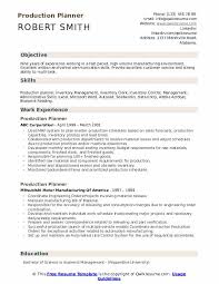 Production Planner Resume Samples Qwikresume