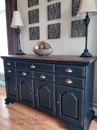 Then, apply a coat of paint primer and let it dry for at least 24 hours. Black Pepper Chalk Style Paint Buffet General Finishes Design Center