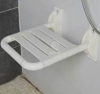 Decorative Wall Mounted Folding Nylon Handicap Shower Chair