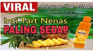 Tart nenas gulung sedap kuih tart nenas memang menjadi kegemaran ramai di musim perayaan cara membuat tart nenas gulung biskut. Inti Tart Nenas Paling Sedap Resepi Warisan Orang Lama Youtube