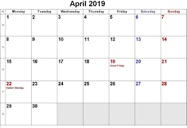 Lunar Calendar For April 2019 Printable Pdf Blank Download Printable Calendar Template Calendar 2019 Printable July Calendar