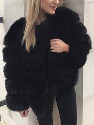 Check spelling or type a new query. Veste En Fausse Fourrure Manches Longues Hiver Mode Decontracte Femme Manteau Noir Manteaux Hauts