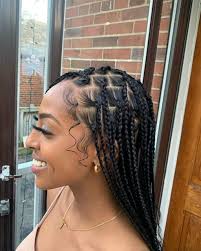 African hair braiding can give you braids of all styles including kinky twist, yarn twist, micro, bob, senegalese twists, corn rows, invisible goddess, locks and more. Ez Braid Braiding Hair Pre Stretched Box Braids Styling Braids For Black Hair Girls Hairstyles Braids
