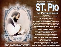 'padre pio is mine'. if certain thoughts bother you, it is devil who causes you to worry, and not god, who, being the spirit of peace, grants you tranquility. i suffer so much because i cannot lead all of my brothers to god! Pin On Catholic Prayers
