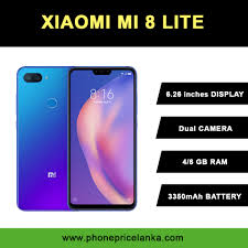 Xiaomi mi 8 lite is with 6.26 fhd+ screen, powered with qualcomm snapdragon. Xiaomi Mi 8 Lite Price In Sri Lanka