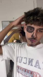 Caras Pintadas Halloween Esqueleto
